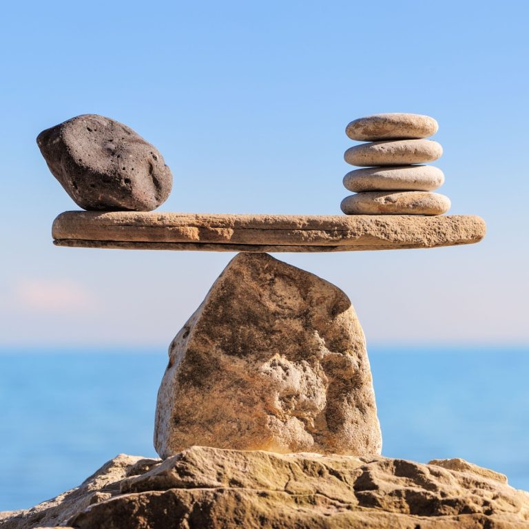 Rocks balancing